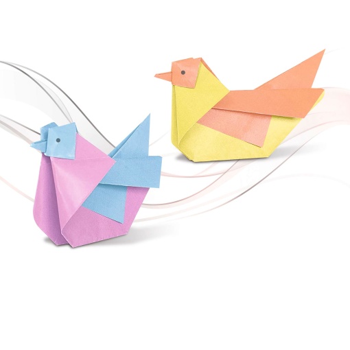 Papel origami URSUS Duo pastel 10 cores 15x15cm 80g 100 folhas