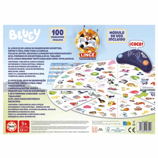 Lince eletrónico com voz de BLUEY EDUCA