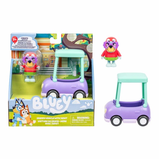 Bluey - Figura + veículo básico sortido