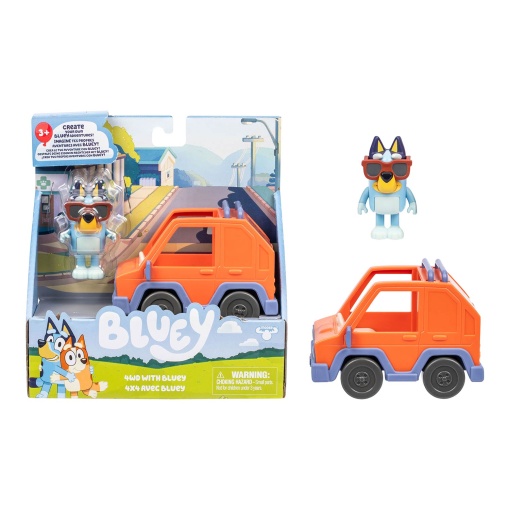 Bluey - Figura + veículo básico sortido