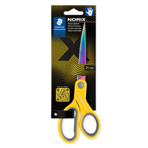 Tesoura escolar 21cm bico STAEDTLER Noris sortido