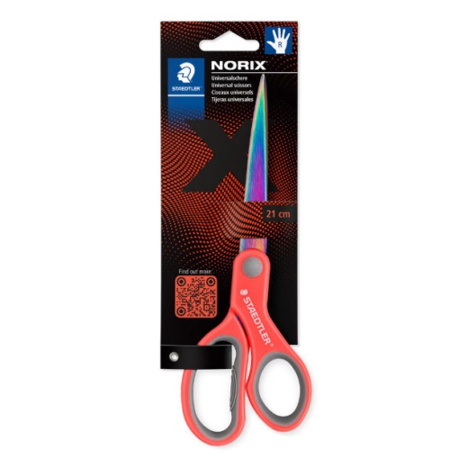 Tesoura escolar 21cm bico STAEDTLER Noris sortido