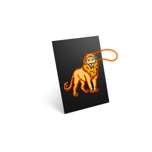 Kidyneon - Kit para decoração luminosa de parede - Animais KIDYWOLF