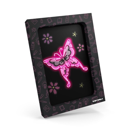 Kidyneon - Kit para decoração luminosa de parede - Era uma vez KIDYWOLF