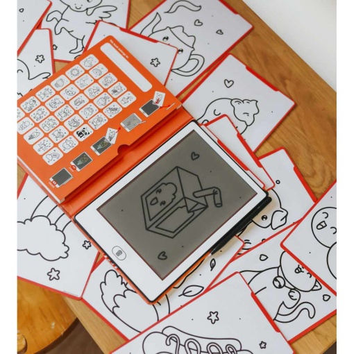 Bloco de desenho com ecrã LCD - Kawai KIDYWOLF KIDYDRAW
