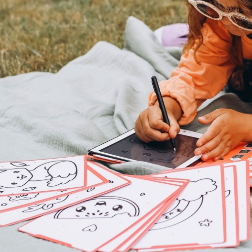 Bloco de desenho com ecrã LCD - Kawai KIDYWOLF KIDYDRAW