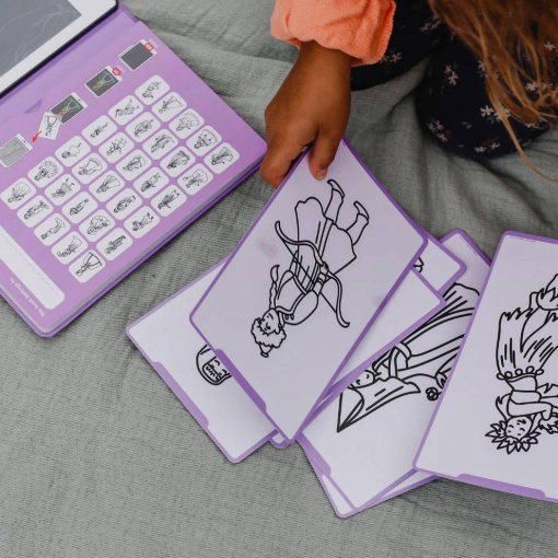 Bloco de desenho com ecrã LCD - Princesas KIDYWOLF KIDYDRAW