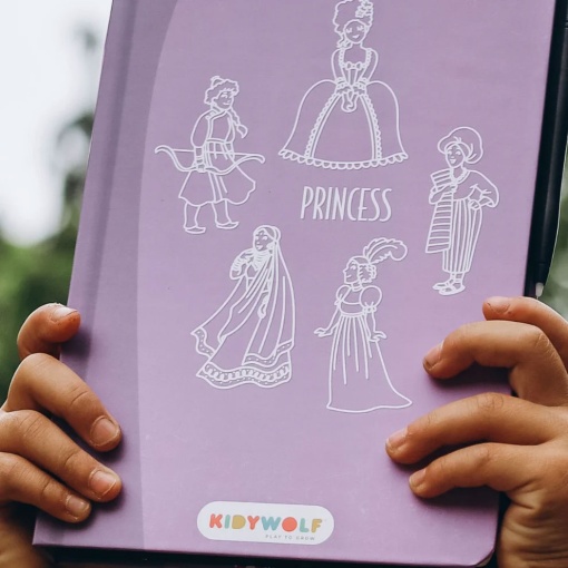 Bloco de desenho com ecrã LCD - Princesas KIDYWOLF KIDYDRAW