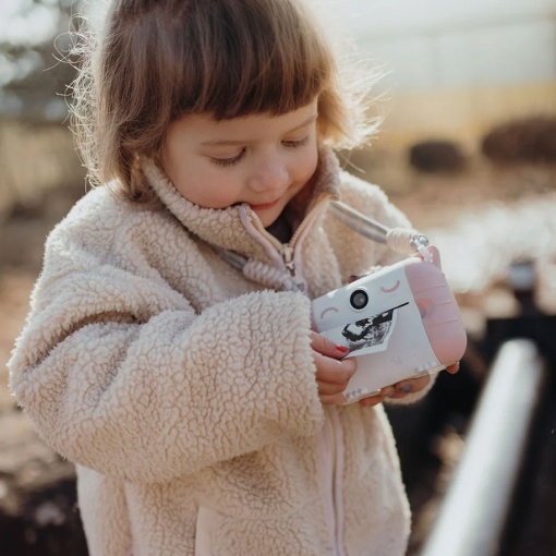 Máquina fotográfica com impressão Kidyprint rosa KIDYWOLF