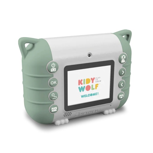 Máquina fotográfica com impressão Kidyprint verde KIDYWOLF