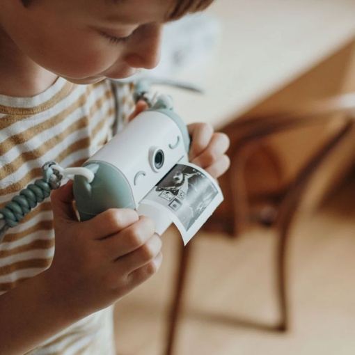 Máquina fotográfica com impressão Kidyprint verde KIDYWOLF