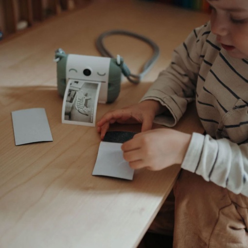 Máquina fotográfica com impressão Kidyprint verde KIDYWOLF