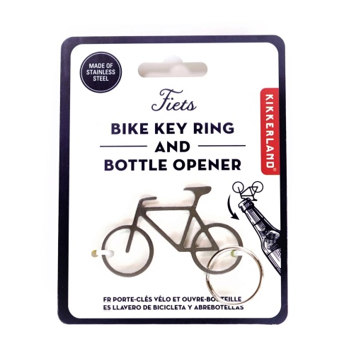 Porta-chaves bicicleta com abre-cápsulas KIKKERLAND