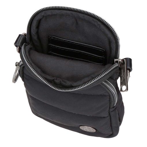Bolsa de telemóvel PEPE JEANS Aura preta 7,5x11x2,5cm
