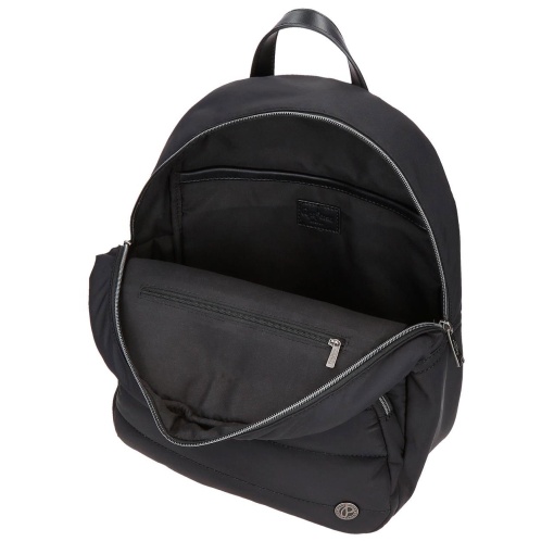 Mochila PEPE JEANS Aura preta 28x36x14cm