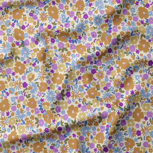 Tecido impermeável floral multicor 1x1,40m