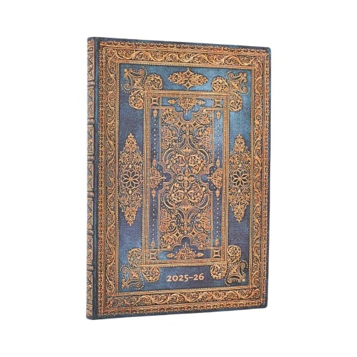Agenda semanal 120x175mm 2026 PAPERBLANKS Midi Blue Luxe