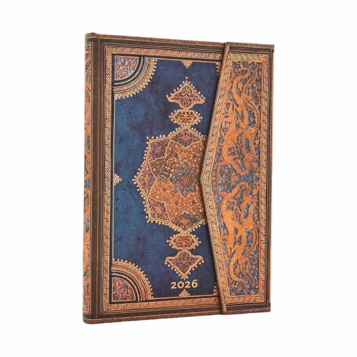 Agenda semanal 130x180mm 2026 PAPERBLANKS Midi Safavid Indigo