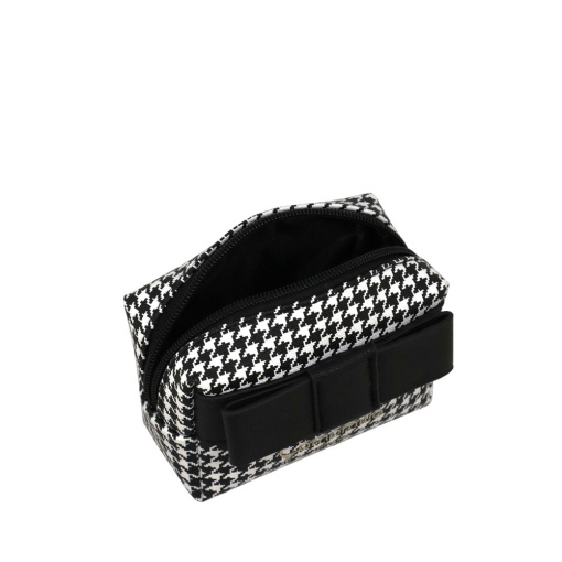 BOLSA CAMOMILLA POULETTE PRETO/BRANCO 8X11,5X5CM 19003