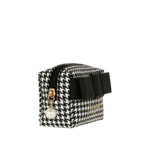 BOLSA CAMOMILLA POULETTE PRETO/BRANCO 8X11,5X5CM 19003
