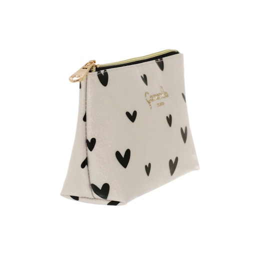 BOLSA CAMOMILLA LOVE ME BRANCO/PRETO 12X19X6,5CM 19773