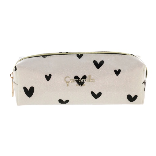 BOLSA CAMOMILLA LOVE ME BRANCO/PRETO 7X21X8CM 19779