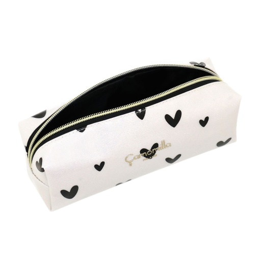 BOLSA CAMOMILLA LOVE ME BRANCO/PRETO 7X21X8CM 19779