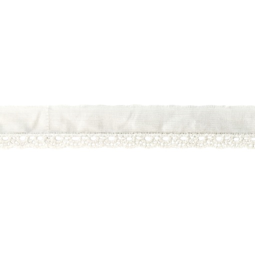 Fita de tecido bordado nº 75 15mm branco (metro)