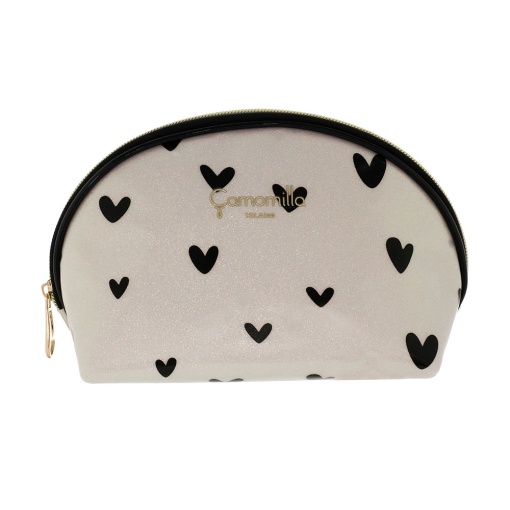 BOLSA CAMOMILLA LOVE ME BRANCO/PRETO 13X22X10CM 19757