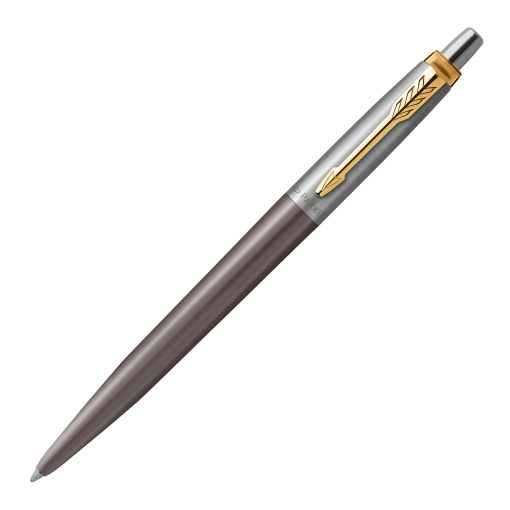 Esferográfica PARKER Jotter Core cinza lacado Golden Trim M