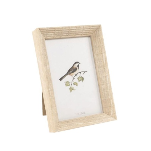 Moldura de madeira D'CASA pássaro 10x15cm