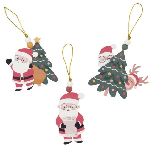 Pendente Pai Natal 10cm sortido D'CASA