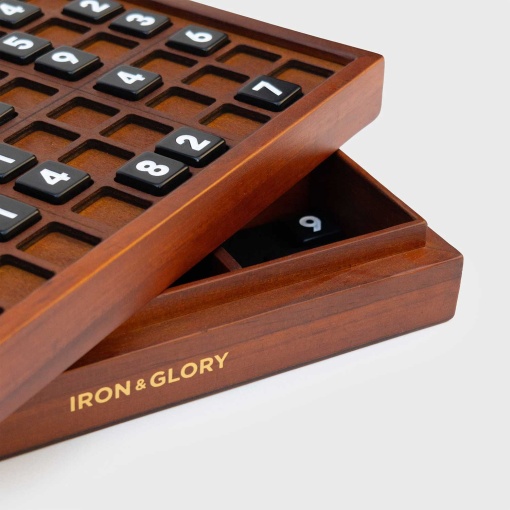 Sudoku deluxe XL em caixa de madeira IRON & GLORY LK