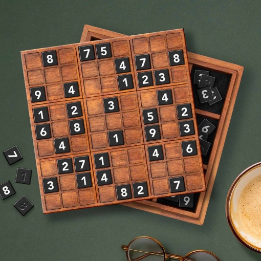 Sudoku deluxe XL em caixa de madeira IRON & GLORY LK