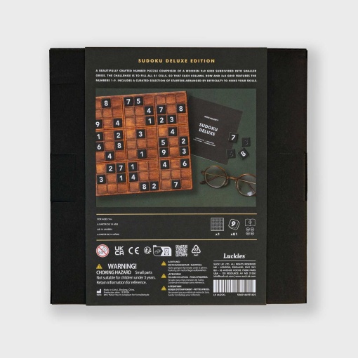 Sudoku deluxe XL em caixa de madeira IRON & GLORY LK
