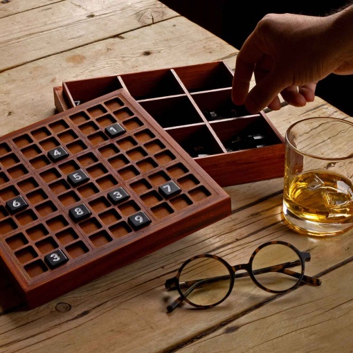 Sudoku deluxe XL em caixa de madeira IRON & GLORY LK