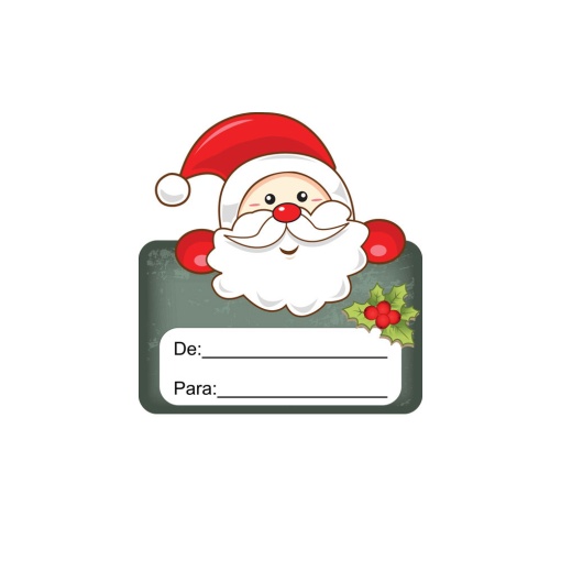 Etiquetas adesivas em rolo de/para Pai Natal JOLUMO -  200 unidades