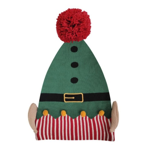 Gorro de Natal elfo com pompom D'CASA