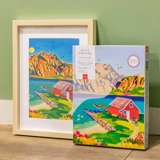 Pintar por números La Petite Épicerie Petit Pinceau 24,5x32,5cm - caminhada na Noruega
