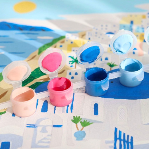 Pintar por números La Petite Épicerie Petit Pinceau 24,5x32,5cm - Santorini