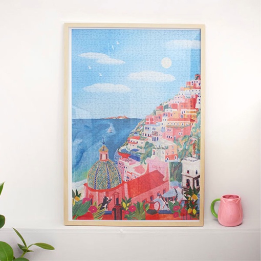 Puzzle La Petite Épicerie Quatre Coins 1000 peças - Positano por Flore @Papier Coton