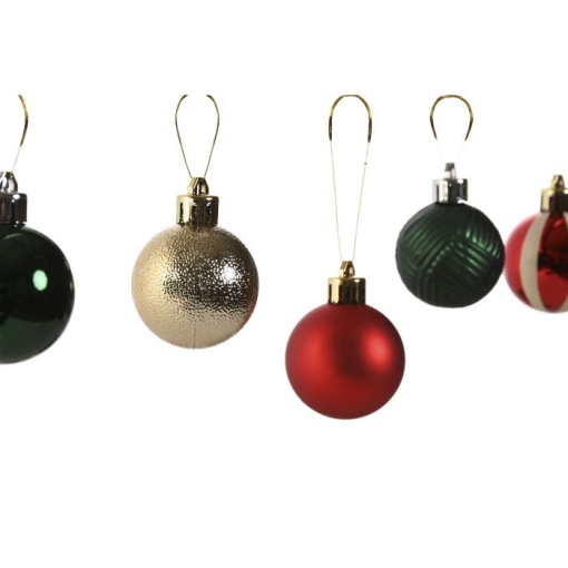 Conjunto bolas de Natal 4cm 20 peças