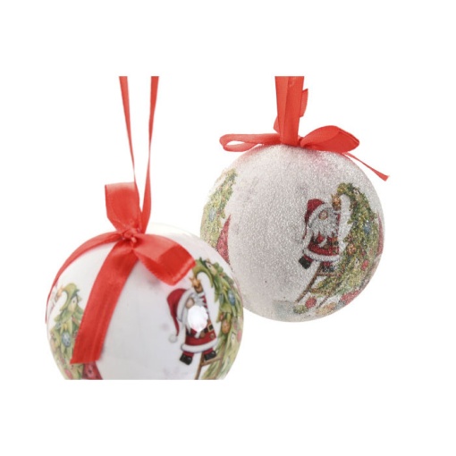 Conjunto bolas de Natal 14 peças Pai Natal