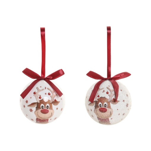 Conjunto bolas de Natal 14 peças rena
