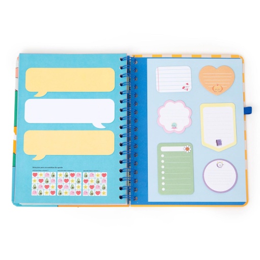 Agenda semanal Wonder A5 2026 espiral MR.WONDERFUL "Planos random" + esferográfica apagável