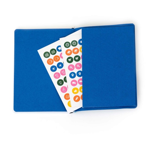 Agenda semanal Pocket 128x172mm 2026 MR.WONDERFUL azul