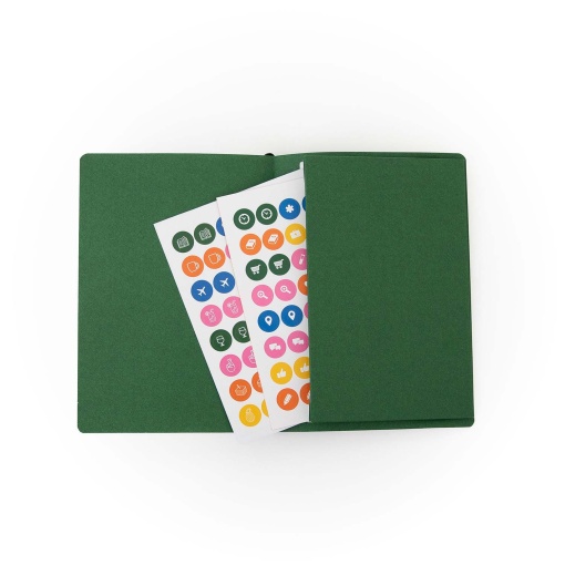 Agenda semanal Pocket 128x172mm 2026 MR.WONDERFUL verde