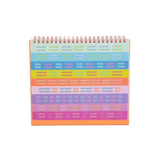 Calendário de mesa 2026 MR.WONDERFUL "Ready, steady...go"