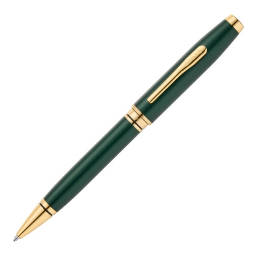 Esferográfica CROSS Coventry lacado verde Golden Trim M