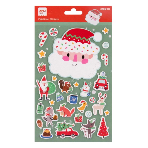 Autocolantes APLI Kids Pai Natal - 1 folha